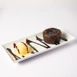 Coulant de chocolate con helado de vainilla